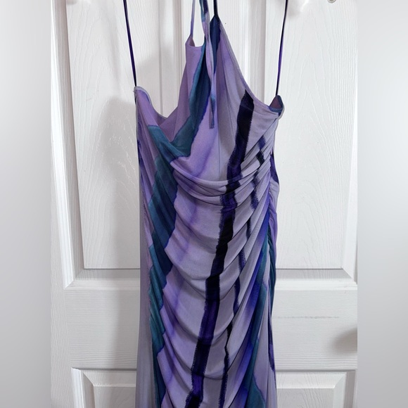 Zara printed tulle midi dress size L - Picture 7 of 7